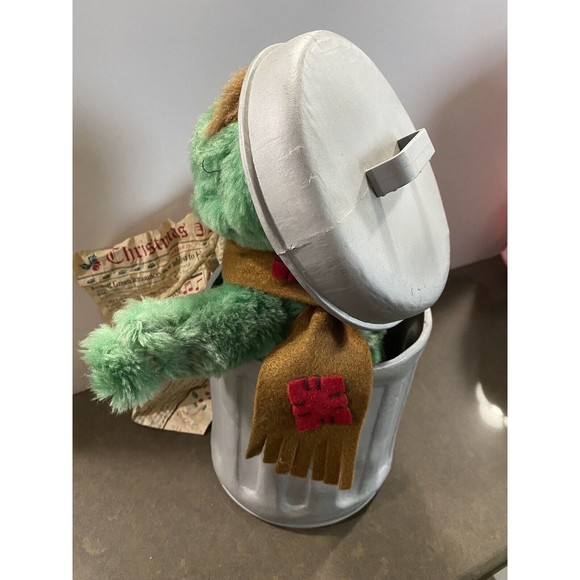 Oscar The Grouch plush Mechanical 1999 Telco Sesame Street  Vintage Read - Picture 6 of 10